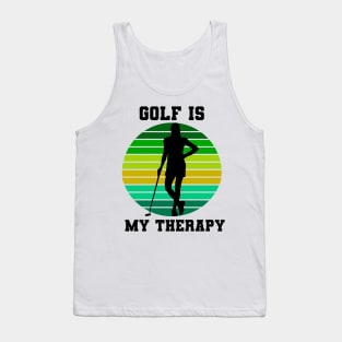 Golf Is My Therapy Tank Top